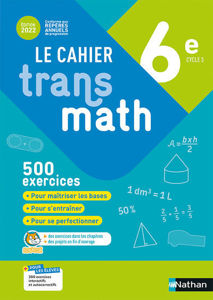 Picture of Le cahier transmath 6e: 500 exercices (2022)