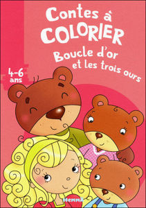Picture of Boucle d'or et les trois ours - conte à colorier 4-6 ans