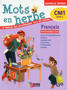 Εικόνα της Mots en herbe, français, CM1, cycle 3 : programmes 2016