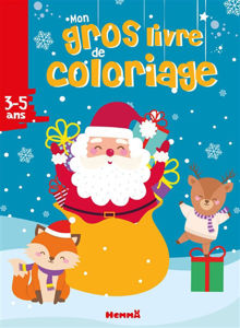 Picture of Mon gros livre de coloriage : Père Noël, renne et renard : 3-5 ans